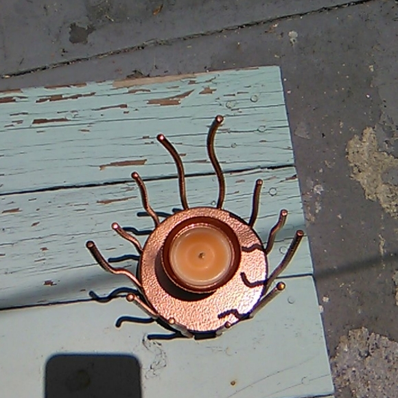 Party lite Copper Metal Candle Holder - Picture 5 of 5